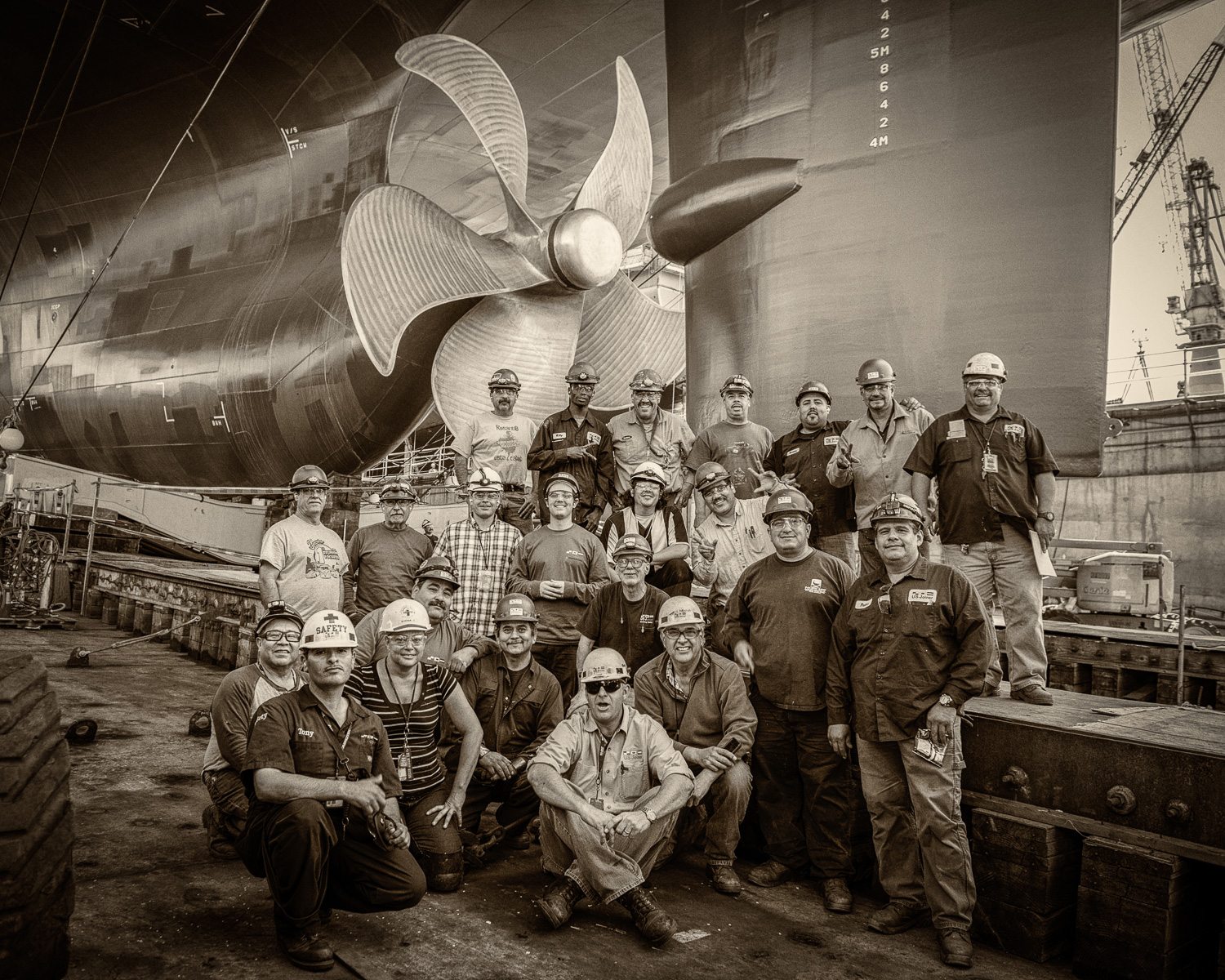 Group Portrait of Shipbuilders 