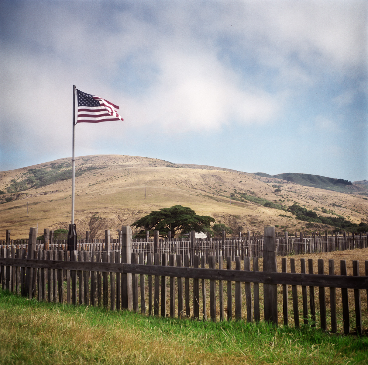 American Flag, Highway 1, California