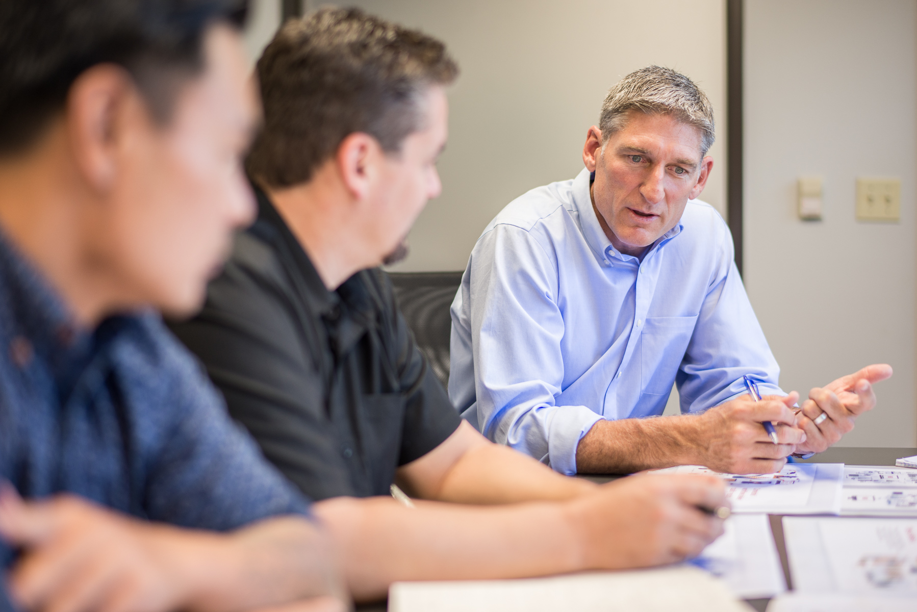Corporate advertising executive creative meeting