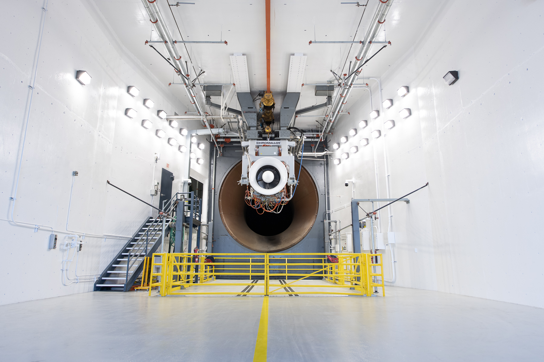 Commercial Jet Engine test cell