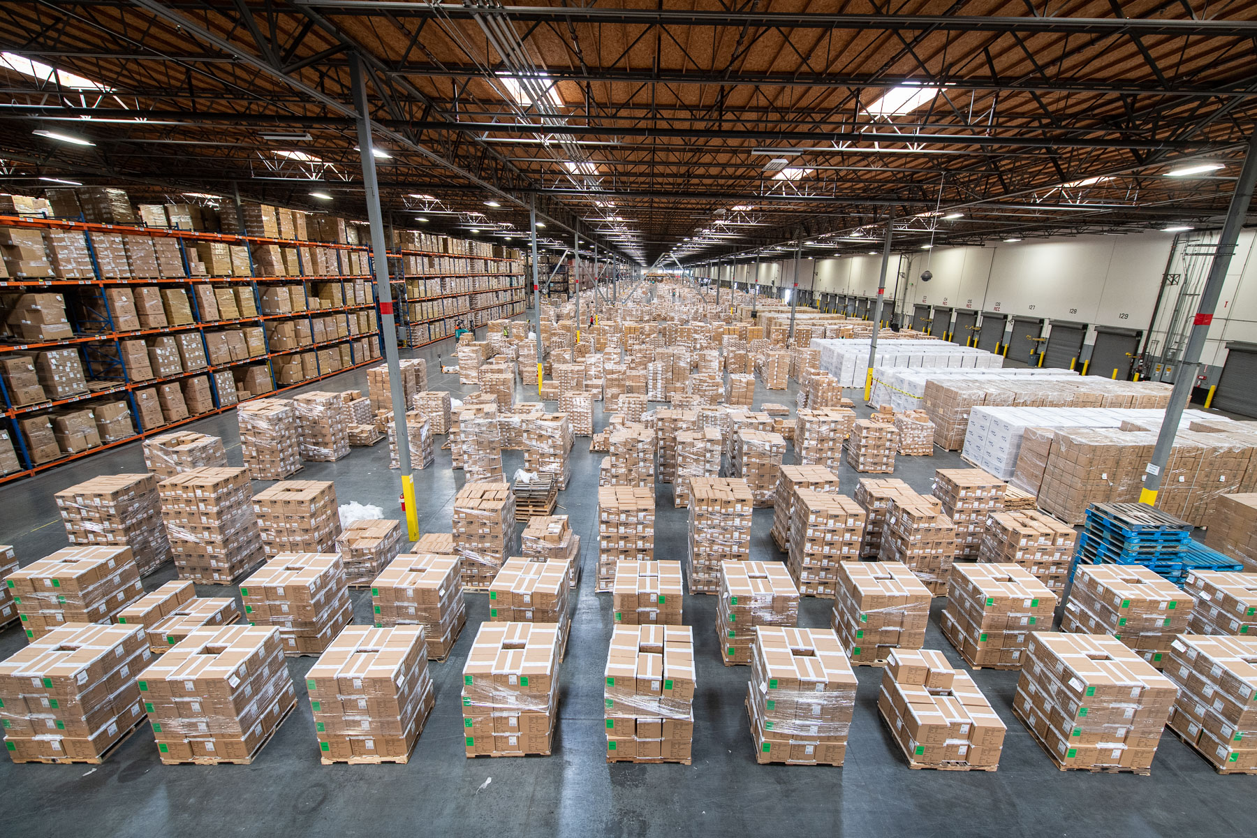 Taylored Services Distribution center full of pallets