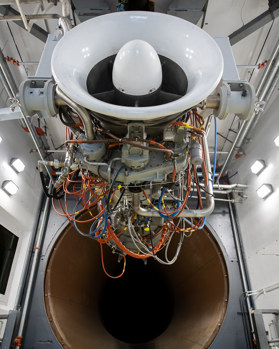 Heroic view of refurbished Jet Engine